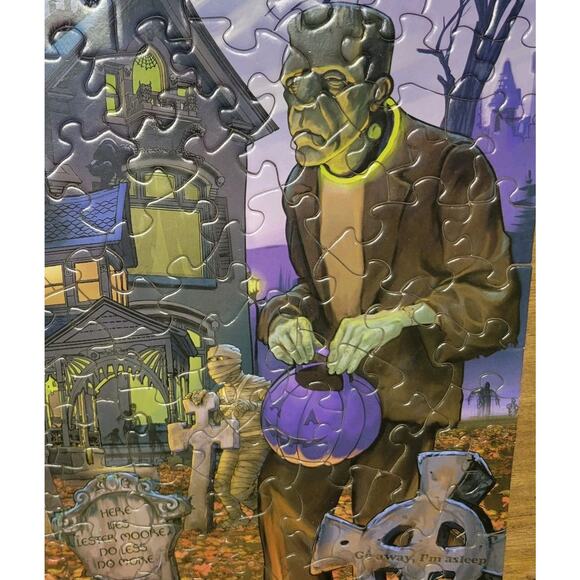 Bits And Pieces Goblins & Goodies & Ghouls Oh My Large Format 300 Pieces Puzzle - Picture 4 of 16